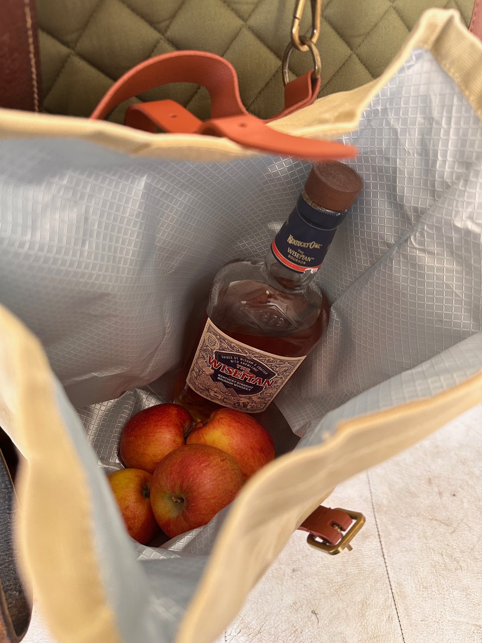 Bourbon Wax Tote Bag